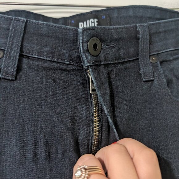 Paige | Croft Skinny Jean In Inkwell Dark Indigo - Picture 12 of 13